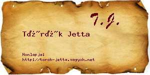 Török Jetta névjegykártya